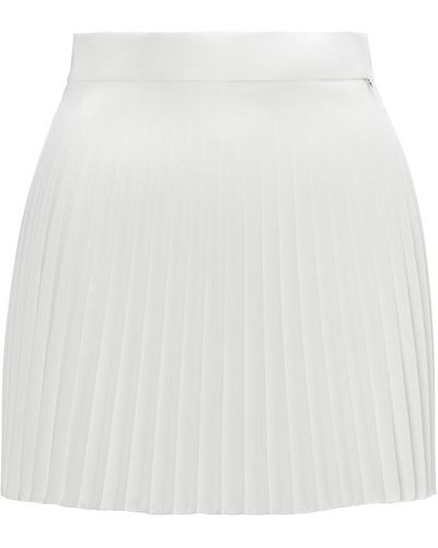 Nissa Pleated Mini Skirt - White