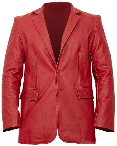 Maison Bogomil Maverick Single-breasted Jacket - Red