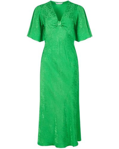 Lavaand The Elouise Midi Dress In Daisy - Green