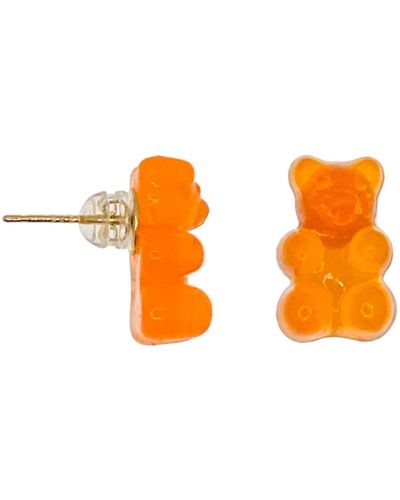 Ninemoo Gummy Bear Earrings - Orange