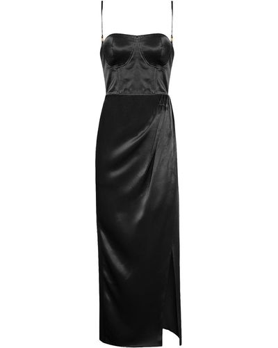 Movom Vega Maxi Bustier Dress - Black
