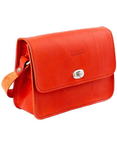 THE DUST COMPANY Leather Crossbody Cuoio Red
