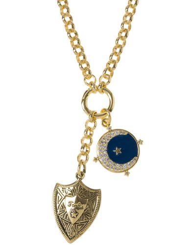 Patroula Jewellery Gold Belcher Rulebreaker Necklace - Metallic