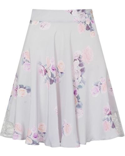 Sophie Cameron Davies Rose Silk Skirt - Multicolor