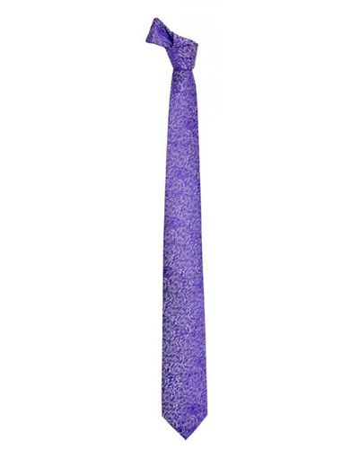 DAVID WEJ Floral Jaquard Tie – Lilac - Purple