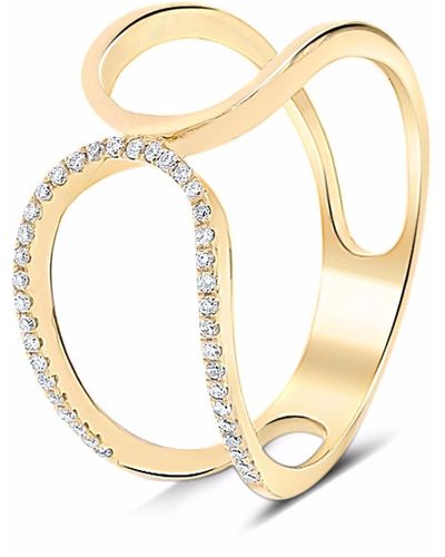 Cosanuova Prater Diamond Ring 18k Yellow - Metallic