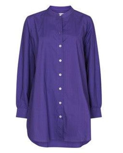 NoLoGo-chic Malabar Oversized Shirt - Purple