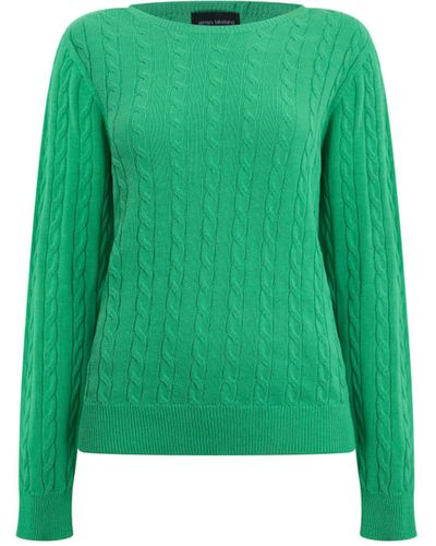 James Lakeland Cable Knit Sweater - Green