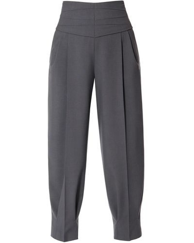 AGGI Bianca Castlerock Cropped Trousers - Grey