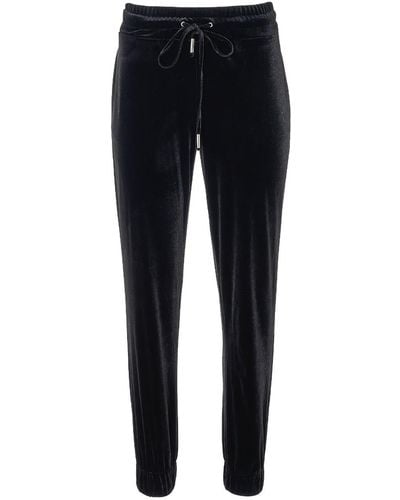 Lita Couture Velvet Sweatpants - Black
