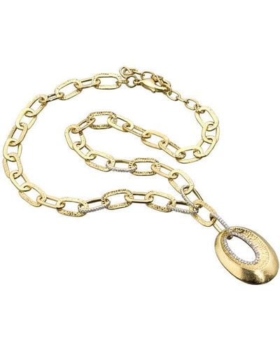 Genevive Jewelry Marguerite Boho Link En Necklace - Black