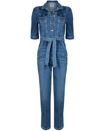 Donna Ida Sophie The Nipped In Tailored Jumpsuit - Blue