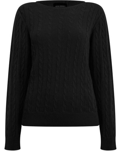 James Lakeland Cable Knit Sweater - Black