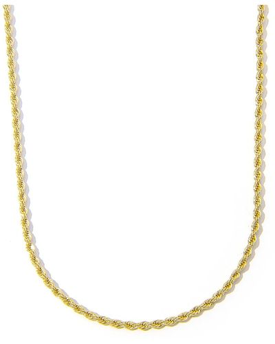 The Essential Jewels Slim Filled Rope Chain - Metallic