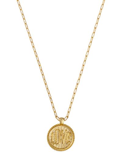 Talis Chains Love Pendant Necklace - Metallic