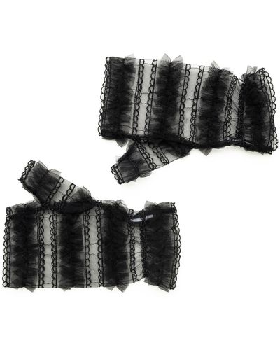 Azima Musayeva London Fingerless Gloves - Black