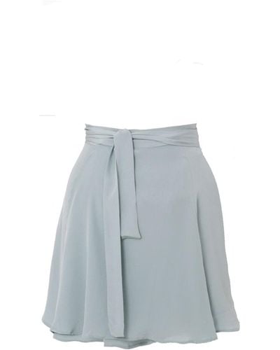 Lily Phellera Pina Wrap Skirt In Cerulean - Blue
