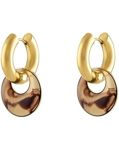 Olivia Le Eloise Convertible Hoop Earrings - Metallic