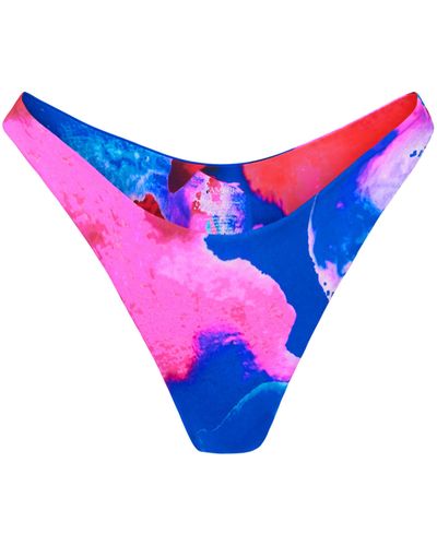 Kamari Swim LLC Ibiza Cheeky Bikini Bottom - Blue