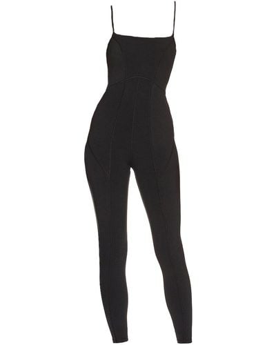 Lezat Lorna Criss-cross Organic Cotton Jumpsuit - Black