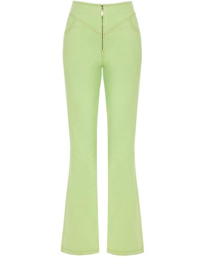 Nocturne Wide Leg Jeans - Green