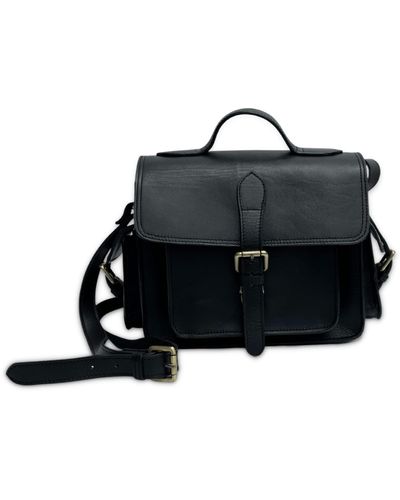 VIDA VIDA Buffalo Leather Camera Bag - Black