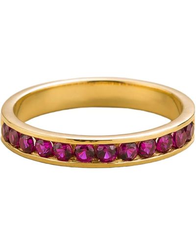 Juvetti Margo Ring In Ruby - Multicolour