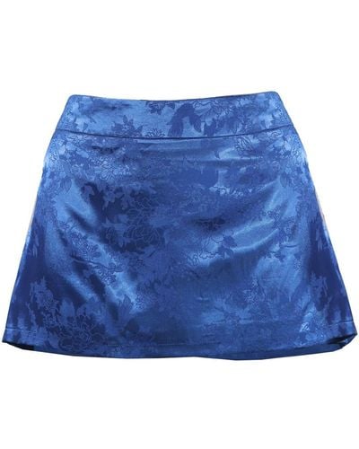 Elsie & Fred Marla Low Rise Skirt In Cobalt - Blue
