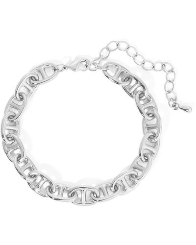 NAiiA Isla Anchor Chain Bracelet - Metallic