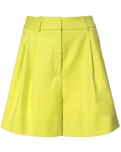 AGGI Lucy Wild Lime Bermuda Shorts - Yellow