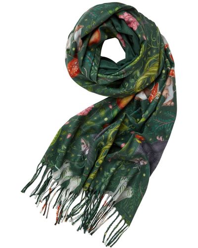 Fable England Catherine Rowe X Fable Into The Woods Scarf - Green