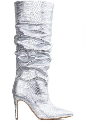 Ginissima Leather Eva Boots - Gray