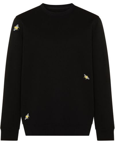 INGMARSON Bee Embroidered Sweatshirt - Black
