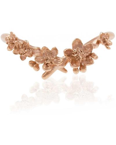 Lee Renee Cherry Blossom Ring – Rose Gold - Brown