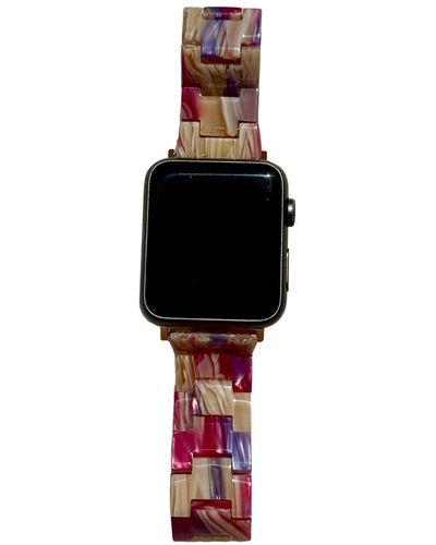 CLOSET REHAB Apple Watch Band In Malibu Barbie - Black