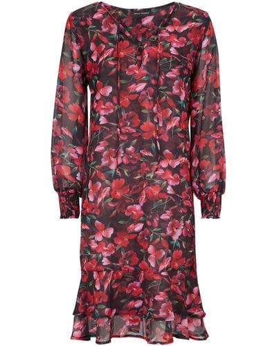 James Lakeland Flower Print Dress - Red