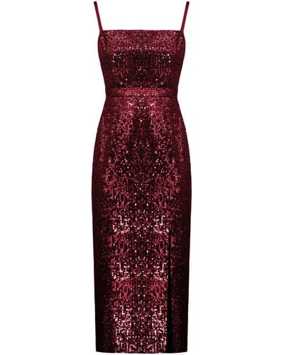UNDRESS Chloe Dark Sequin Cocktail Dress - Red