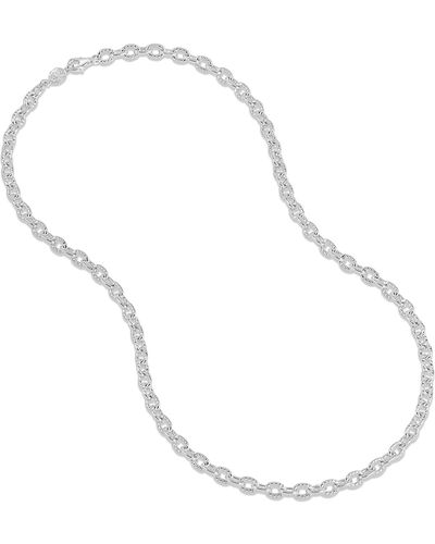 Dower & Hall Chunky Millie-grain Necklace Chain In - Metallic