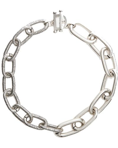 Lovard Bicycle Chunky Chain Link Necklace - Metallic