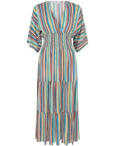 Fresha London Ingrid Dress Coastal Stripes - Multicolor