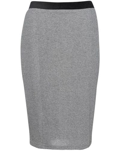 Conquista Lurex Pencil Skirt - Grey