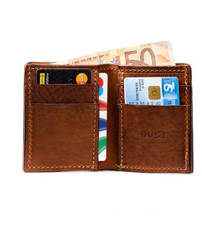 THE DUST COMPANY Leather Wallet In Vintage Brown