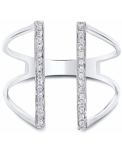 Cosanuova Bridge Diamond Ring 18k Gold - White