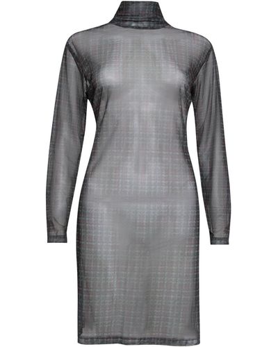 Sarah Regensburger Power Mesh Dress - Grey