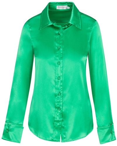 Farinaz Soft Collar Blouse - Green