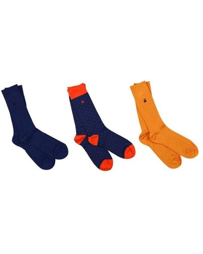 Swole Panda Orange & Blue Sock Box