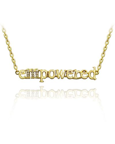 KATHRYN New York Empowered To Be Me Necklace - Metallic