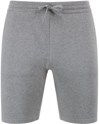 Paul James Knitwear S Midweight Allessio Cotton Knitted Shorts - Gray
