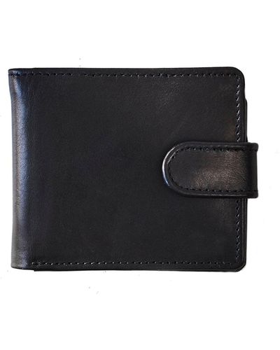 VIDA VIDA Vida Leather Tri Fold Wallet With Rfid - Black