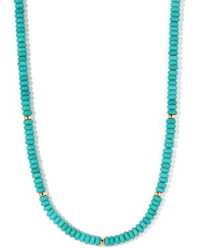 NAiiA Kiki Turquoise Beaded Necklace - Blue